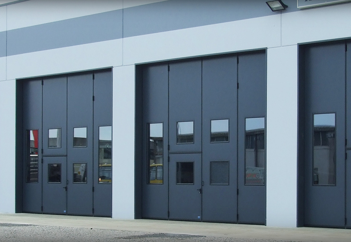 large opening industrial doors